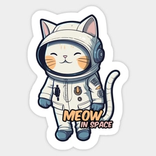 Astronaut cat Sticker